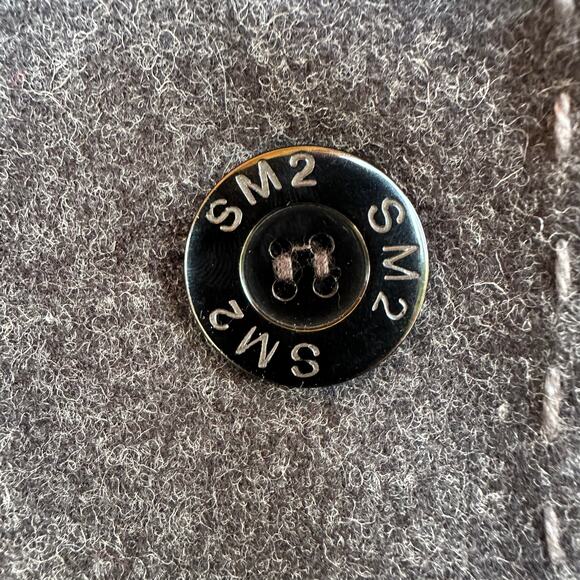 VTG 100% Wool Charcoal Gray Overcoat Womens SZ L Heavy Lined Winter Long Coat - Picture 7 of 10